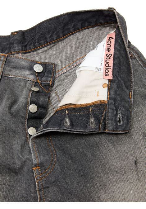 pantaloncini denim loose fit uomo neri ACNE STUDIOS | BE0173900